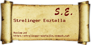 Strelinger Esztella névjegykártya